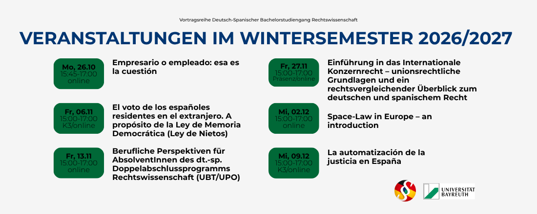 Veranstaltungen WS 26/27